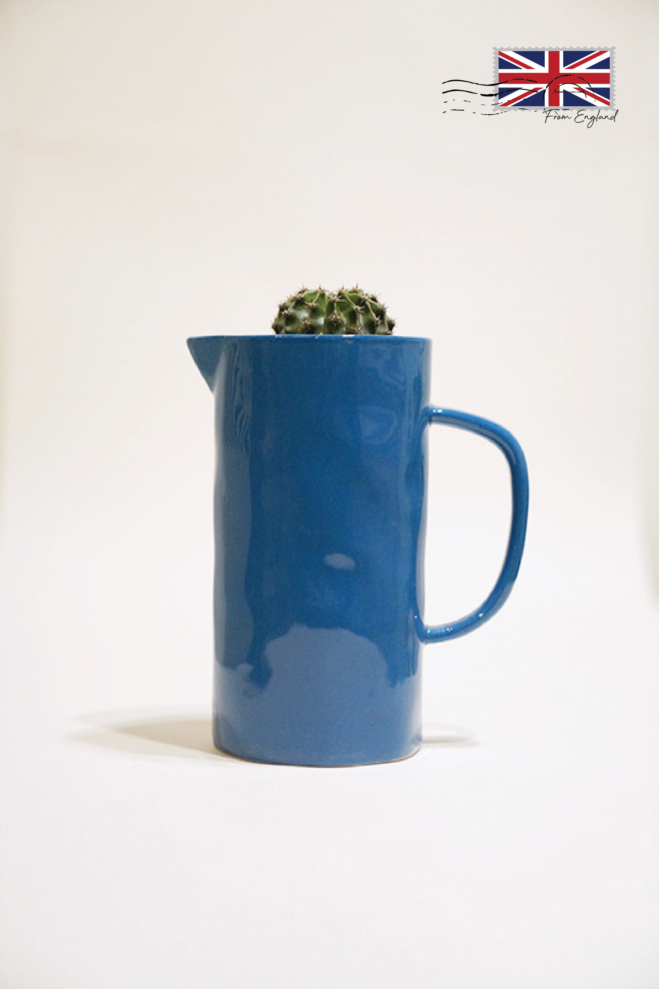 Color Jug Vase – Mid blue L프라그랑스
